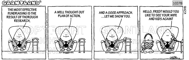 fundraising cartoon 1037B