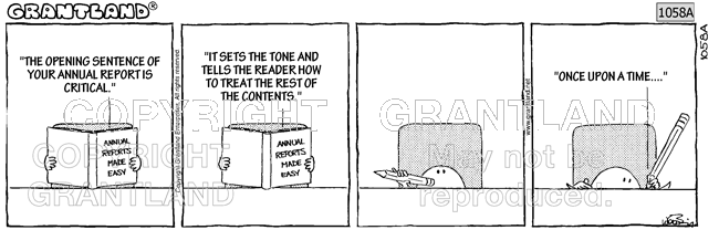 annual report cartoons 1058A