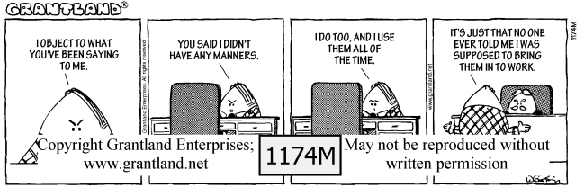 etiquette cartoons 1174M