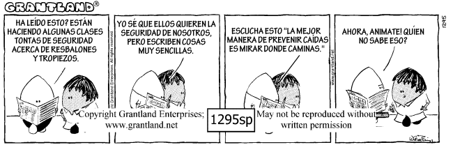 Spanish safety cartoons 1295sp