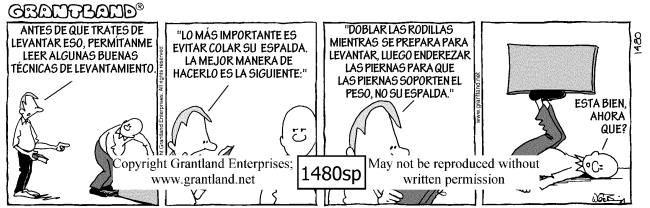 Spanish safety cartoons 1480sp