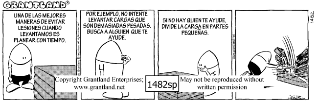 Spanish safety cartoons 1482sp