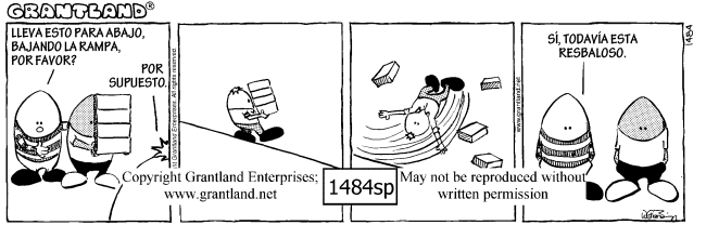 Spanish safety cartoons 1484sp