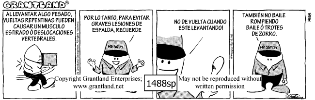 Spanish safety cartoons 1488sp