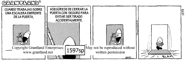 Spanish safety cartoons 1597sp