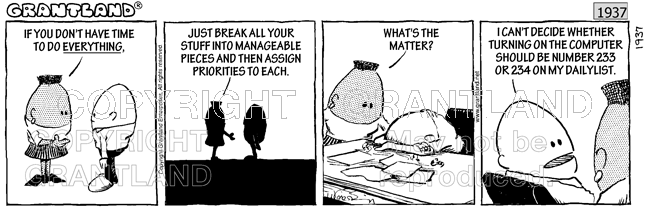 time management cartoons 1937