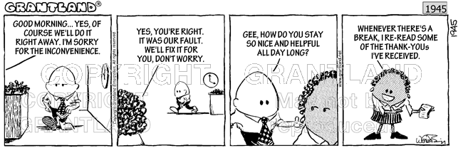 customer cartoons 1945