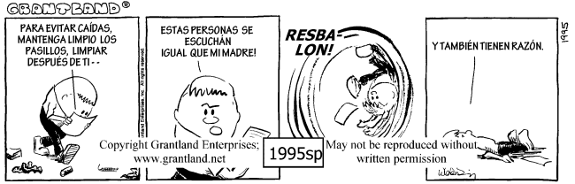 Spanish safety cartoons 1995sp