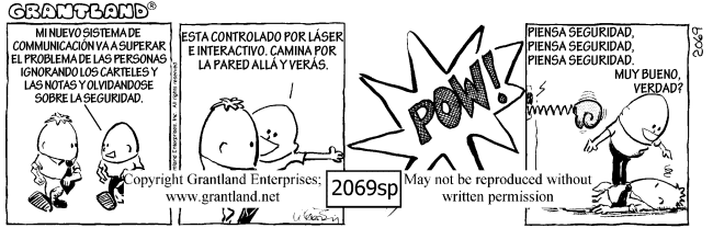Spanish safety cartoons 2069sp