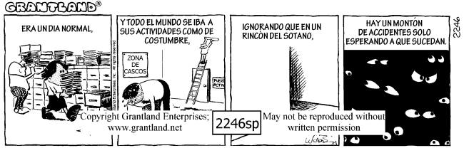 Spanish safety cartoons 2246sp