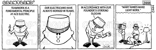 teamwork cartoons 2444