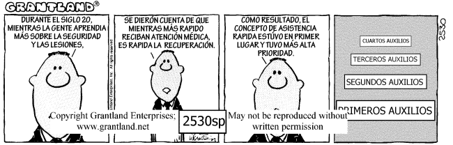 Spanish safety cartoons 2530sp