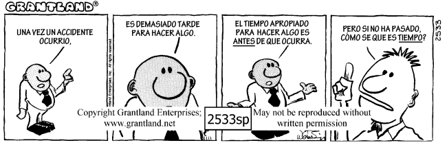 Spanish safety cartoons 2533sp