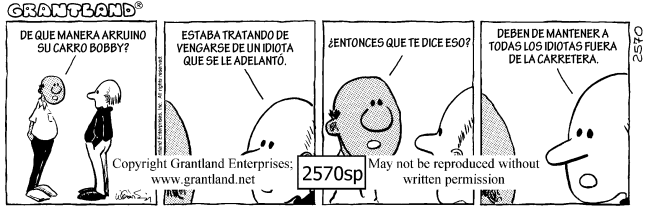 Spanish safety cartoons 2570sp