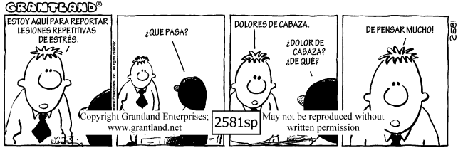 Spanish safety cartoons 2581sp