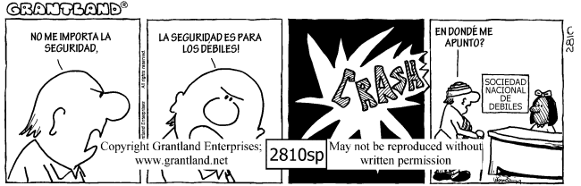 Spanish safety cartoons 2810sp
