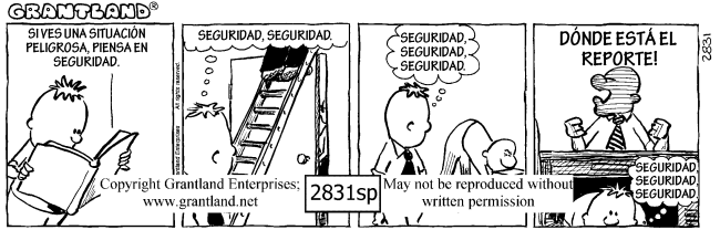 Spanish safety cartoons 2831sp
