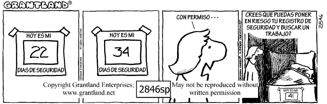 Spanish safety cartoons 2846sp