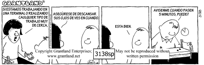 Spanish safety cartoons 3138sp