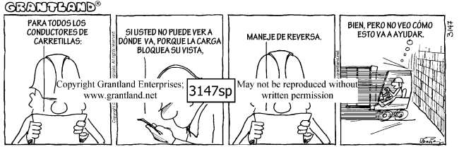 Spanish safety cartoons 3147sp