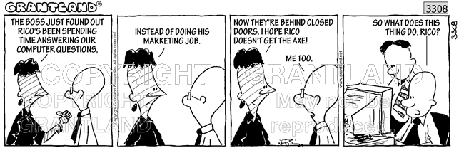 office computer cartoons 3308
