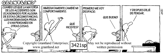Spanish safety cartoons 3431sp