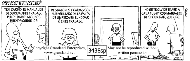 Spanish safety cartoons 3438sp