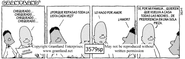 Spanish safety cartoons 3579sp
