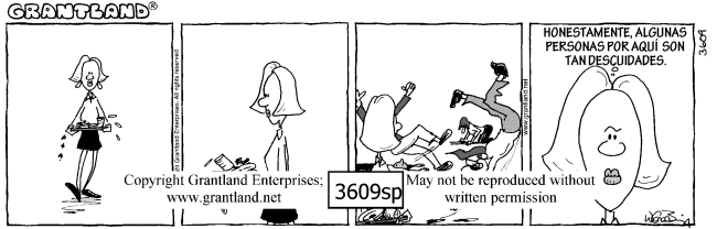 Spanish safety cartoons 3609sp