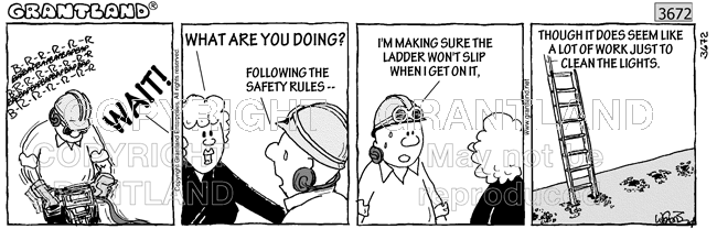 ladder safety cartoons 3672