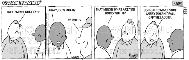 ladder safety cartoons 3689