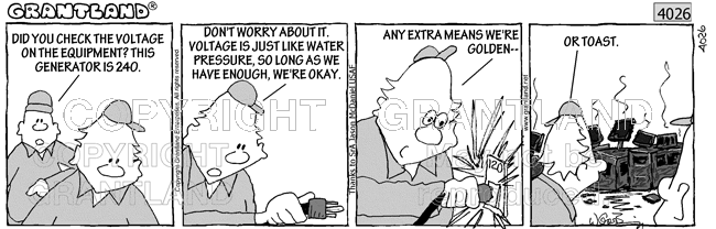 electric safety cartoons 4026
