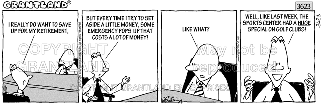 retirement saving cartoons 3623