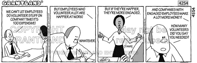 volunteer cartoons 4254